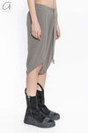 Boris Bidjan Saberi cotton skirt German handmade comfortable WSKIRT 2 F0401T-TANHUI charcoal gray